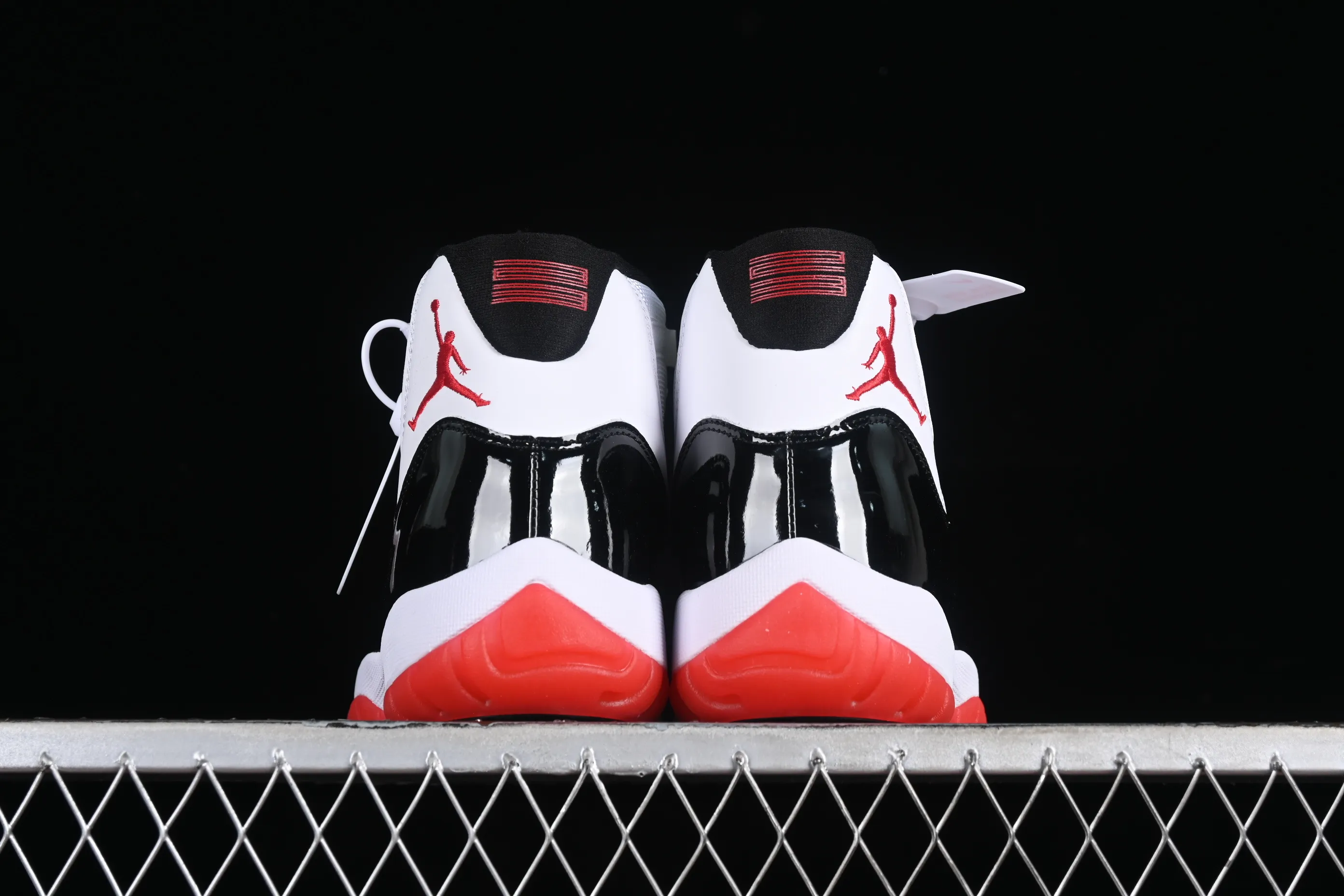 All categories Air Jordan Jordan series basketball shoes Air Jordan 11 Air Jordan 11 Retro AJ11 Joe 11 patent leather black and white red CT8012-106